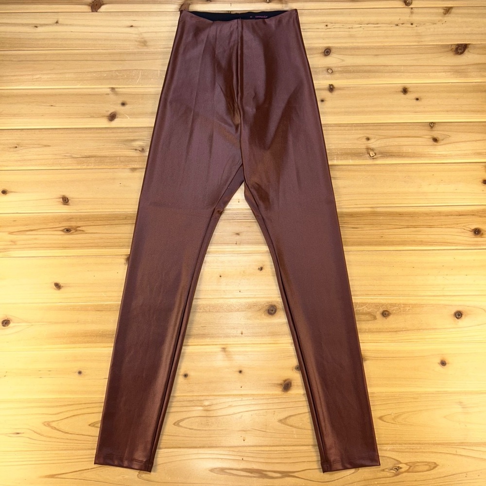 NEW Commando Leggings Womens XS Matte Metallic Copper High Rise Leggings